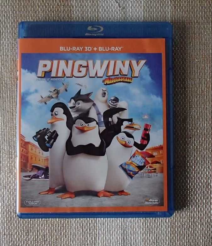 Pingwiny z Madagaskaru Blu-ray 3D + Blu-ray Polskie wydanie