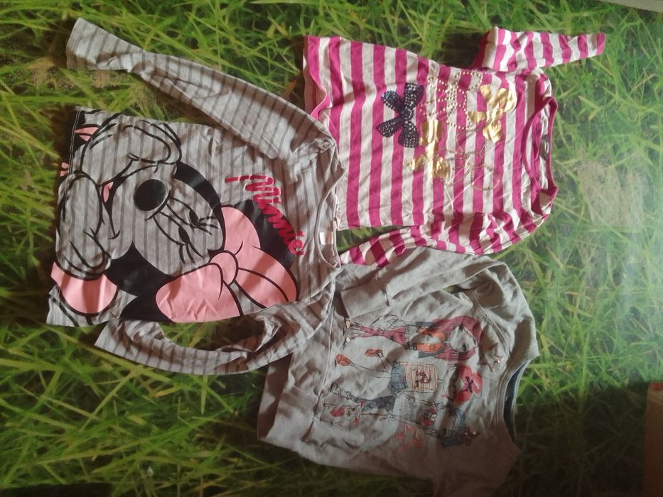 Zestaw bluzek dla dziewczynki r. 116-122