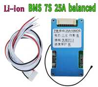 BMS 7S 25A Li-ion Плата захисту BMS 7S 25A з балансуванням, термодатчи