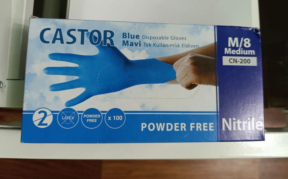 Рукавички нітрілові,розмір М 200шт 220грн