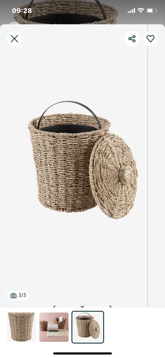 Плетенное ведро на 5 литров для дома