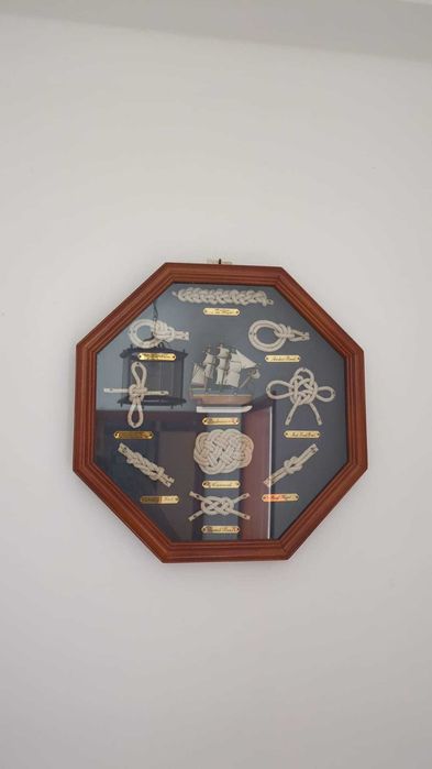 Quadro decorativo nós marinhos náutico