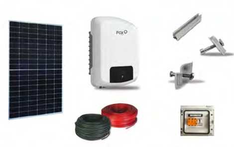 Kit- 6 painéis 3.600W Habitação Autoconsumo e híbrido