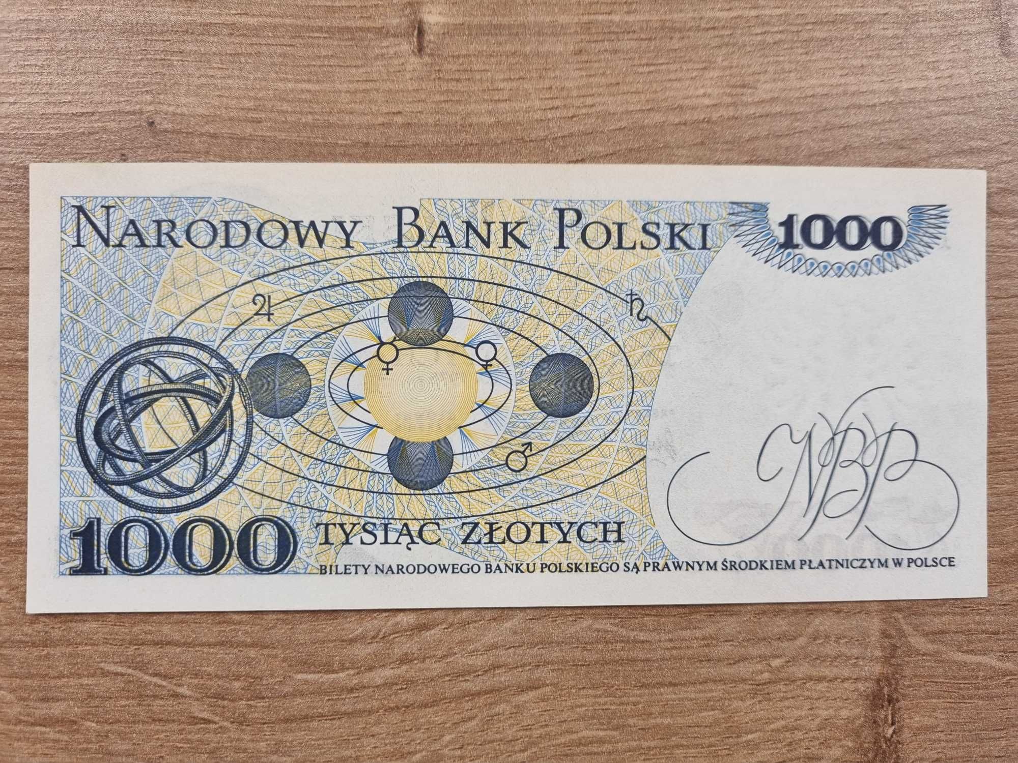 1000 zł 1975 A UNC 1000 złotych 1975r pierwsza seria A