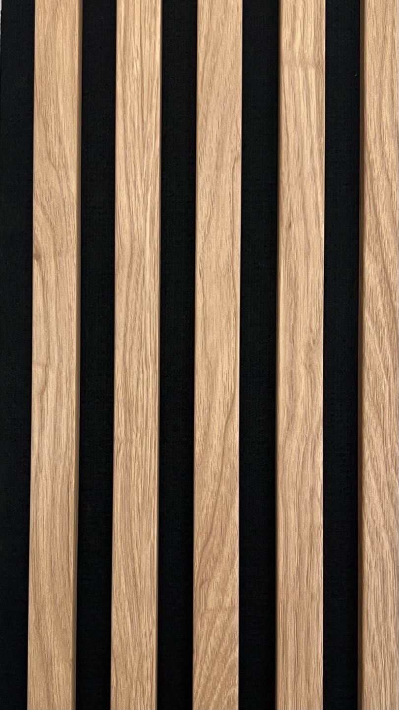 lamele akustyczne na filcu 40 cm x 260 cm na ścianę, sufit