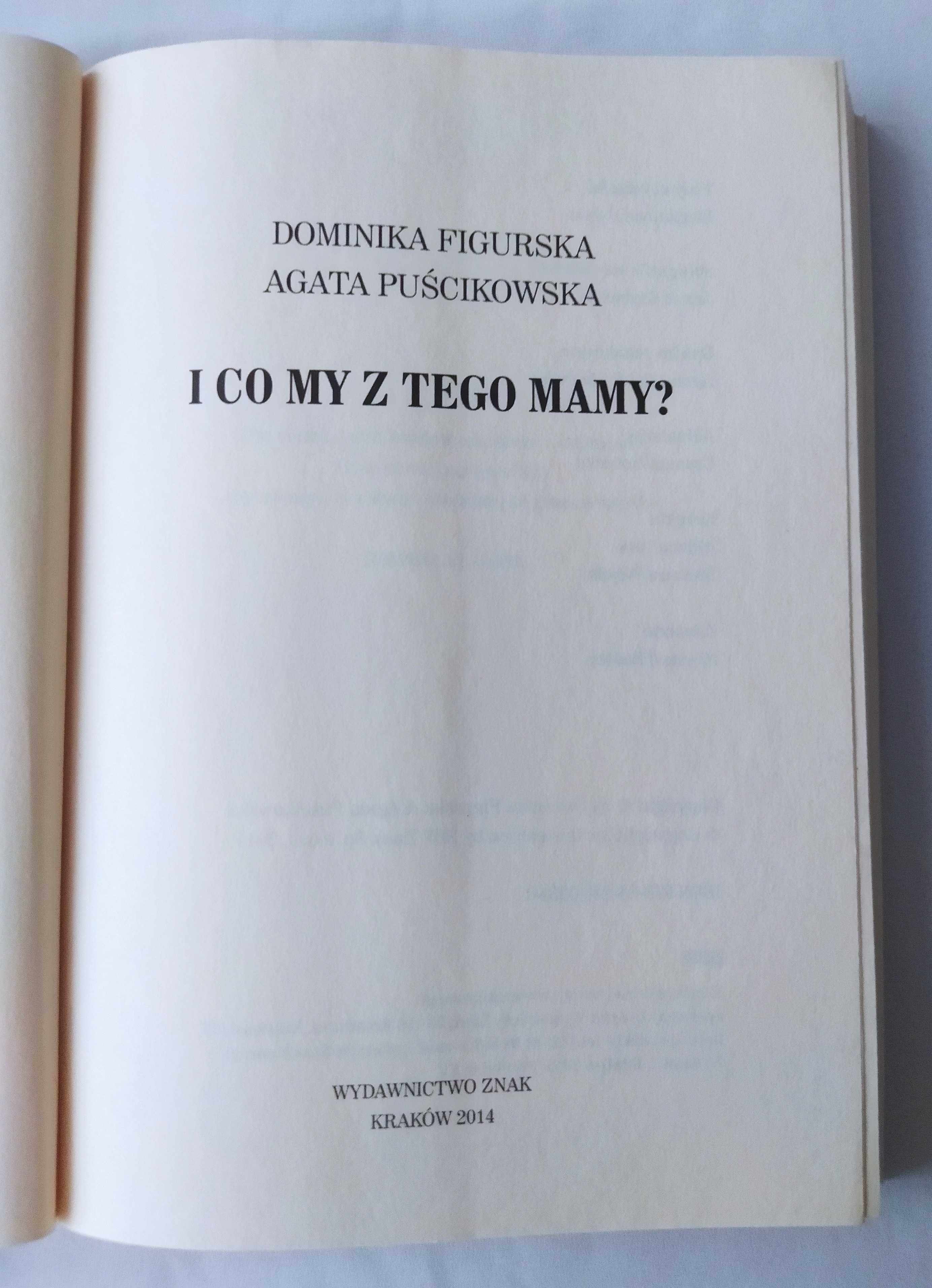 I co my z tego Mamy ? Dominika Figurska Agata Puścikowska