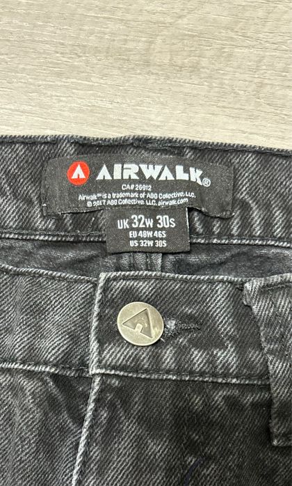 Джинси скейтерські широкі air walk чорні