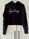 Czarna bluza damska crop top r. 36/38 Gym King