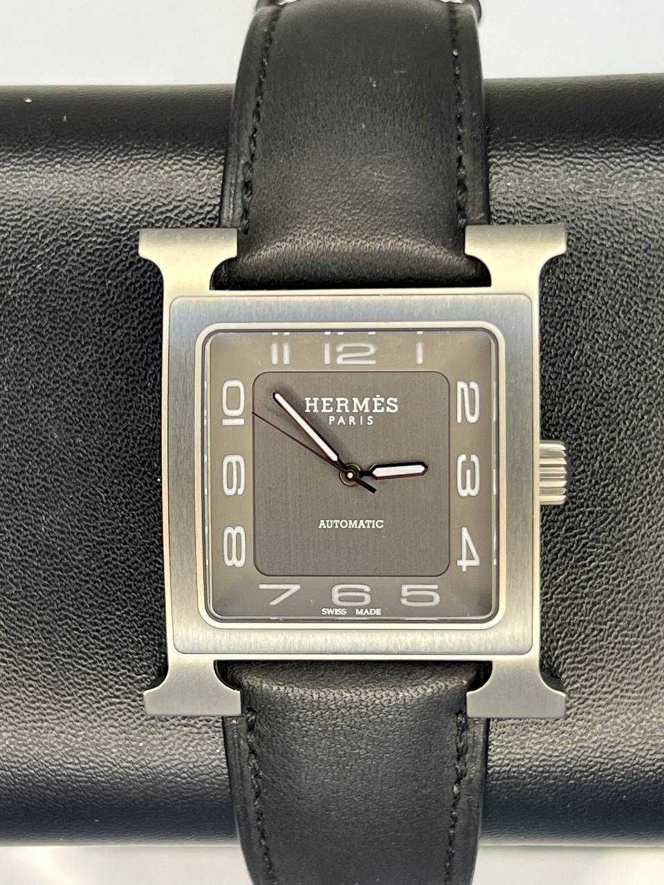 Hermes Heure H watch, 34 mm, titanium