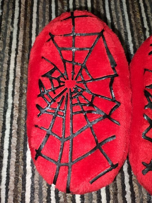 Тапочки дитячі стелька 16,5 см тапки капці плюшеві Spiderman