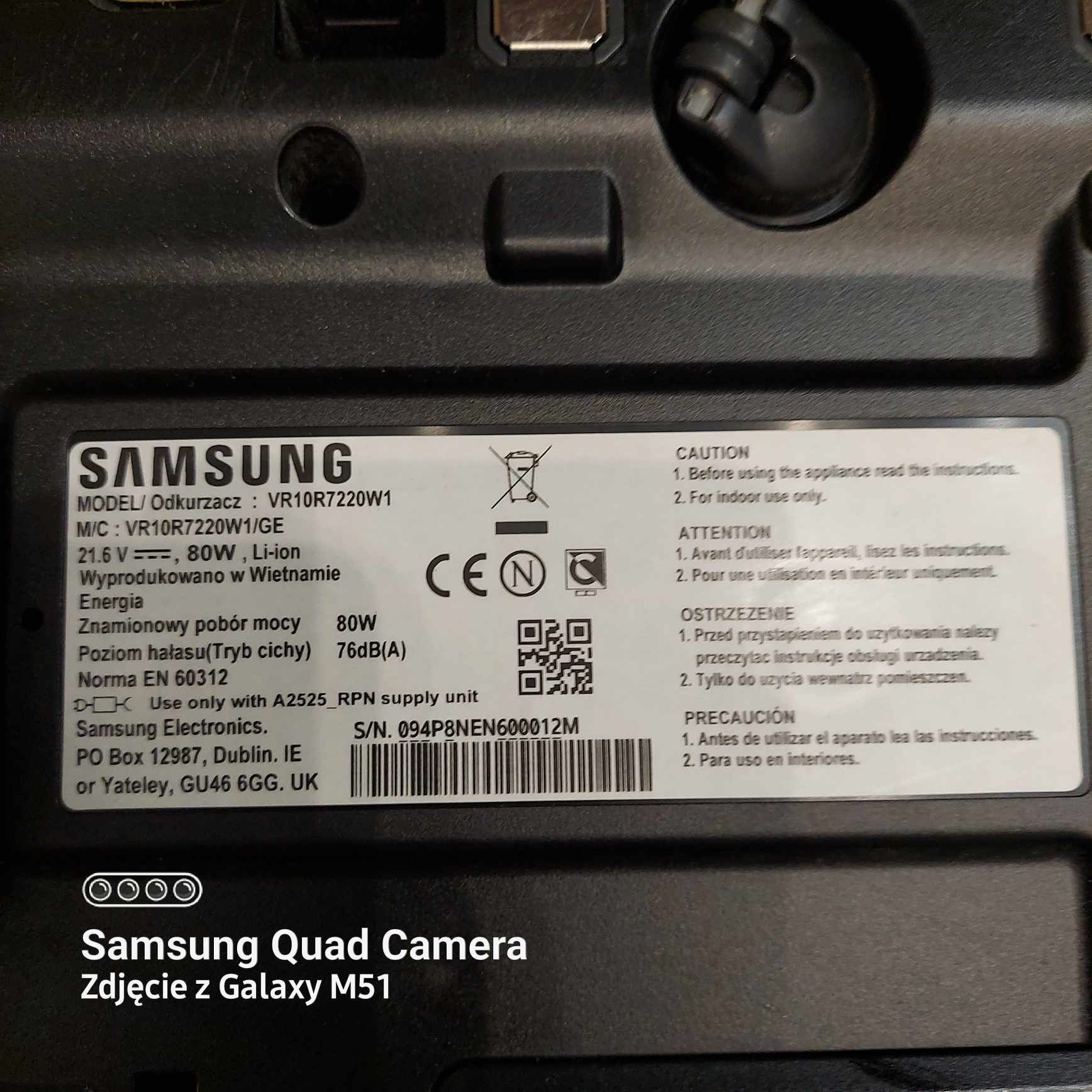Iteligentny odkurzacz Samsung Powerbot VR10R7220W1