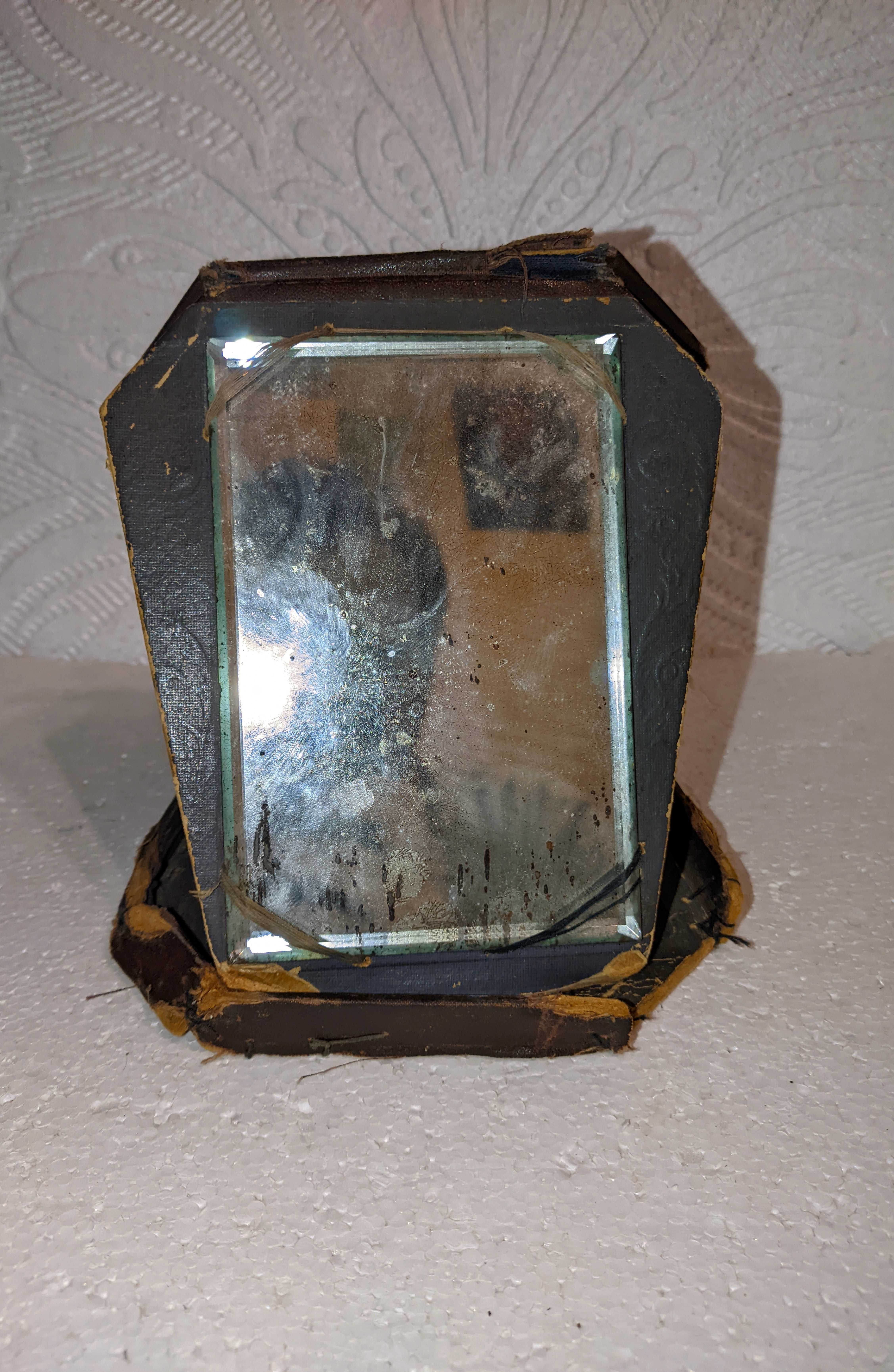 Антикварное старое старинное винтажное зеркало складное