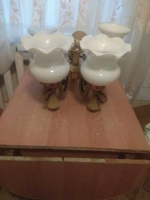 Люстра СССР  на пять плафонов