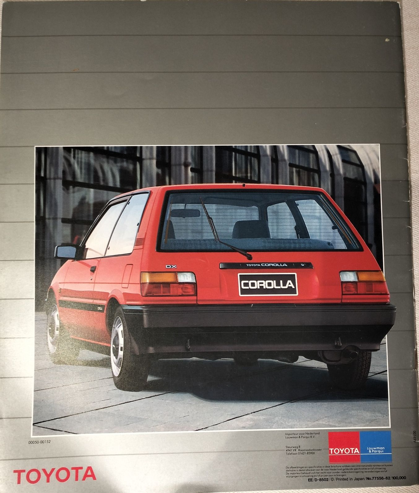 Revista Promocional Toyota Corolla E80 Hatch Back