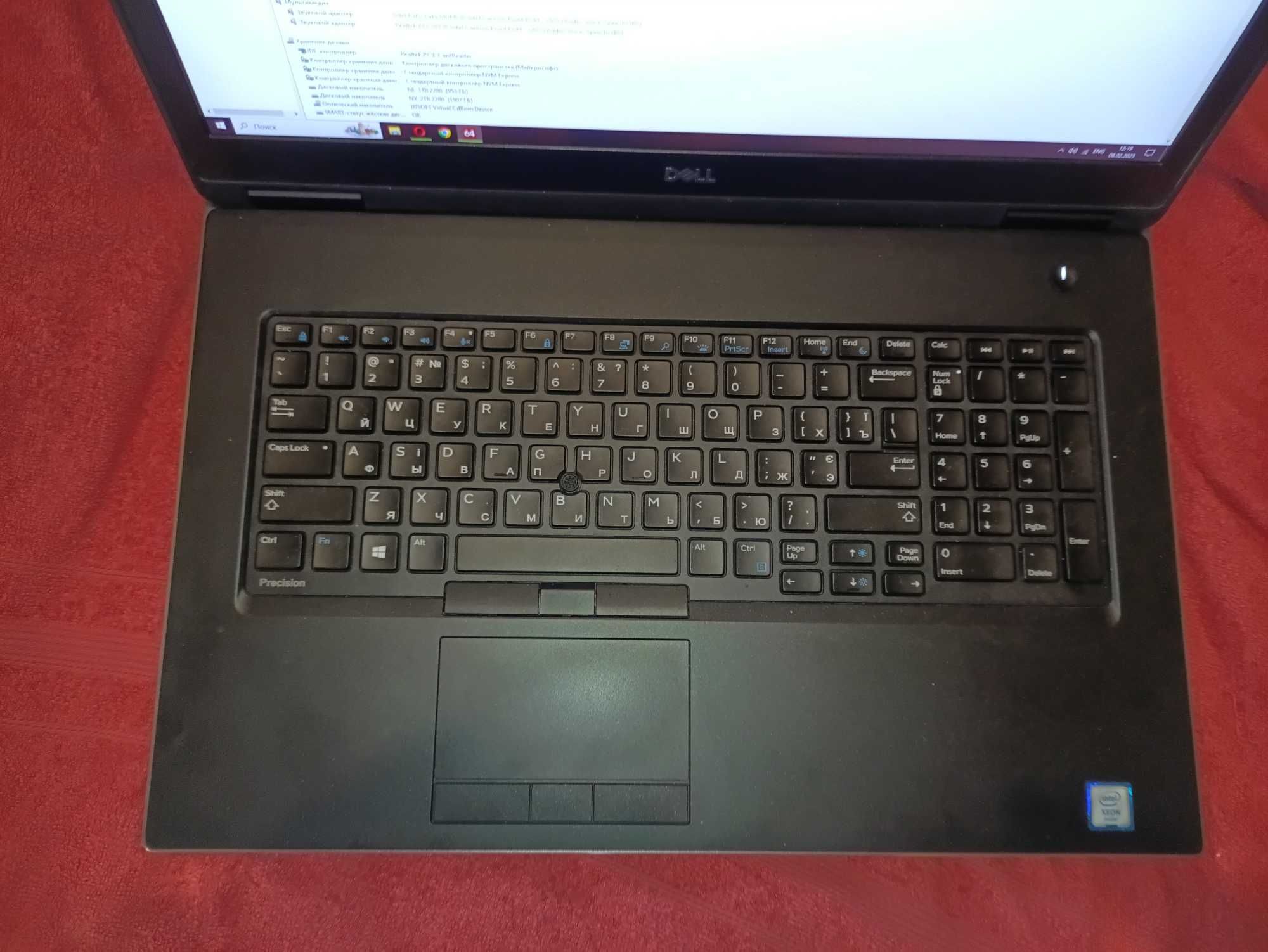 Dell Precision 7730 - Xeon 2186M 12 потоков/64 DDR4/3 Tb SSD/8Gb Video