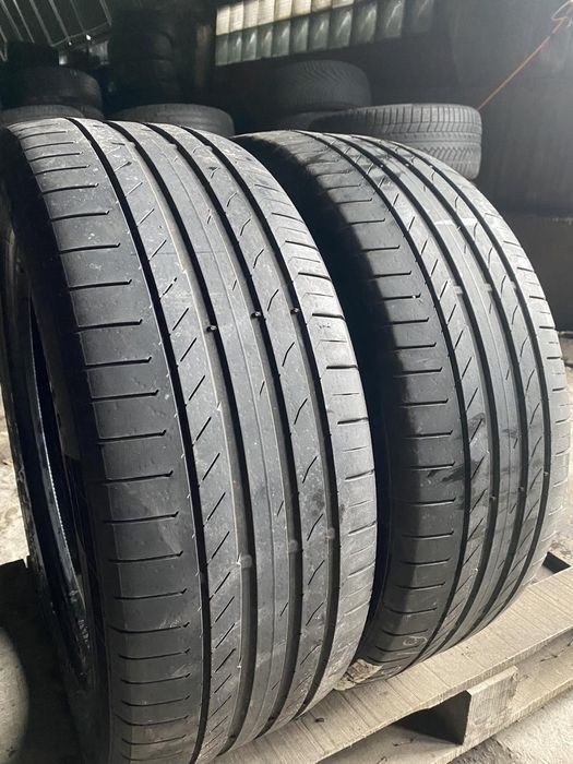 235.55.19 Continental 2шт лето БУ склад шины резина из Европы 55 R19