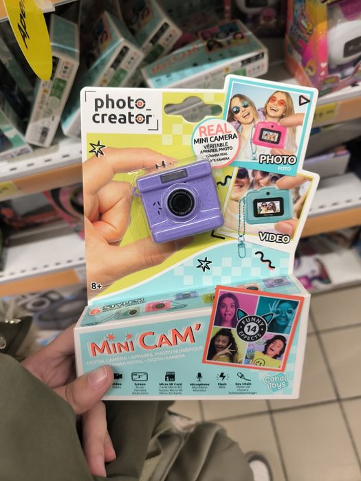 Mini câmera canal toys