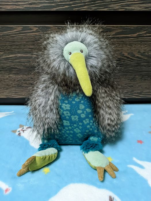 Мягкая игрушка Moulin Roty Le Bazar  птица киви, птичка, Франция