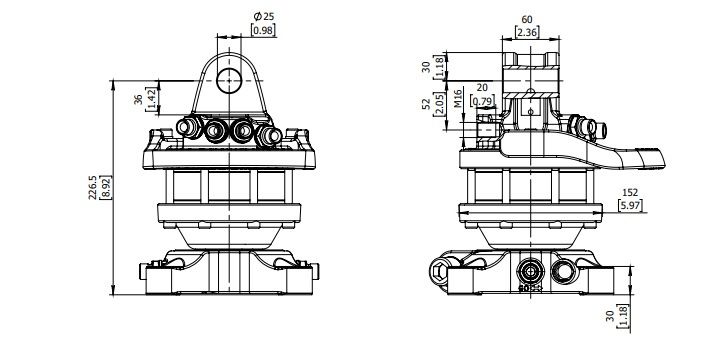 Baltrotors / 3 T / Flansza / Rotator hydrauliczny / Obrotnica / Rotor