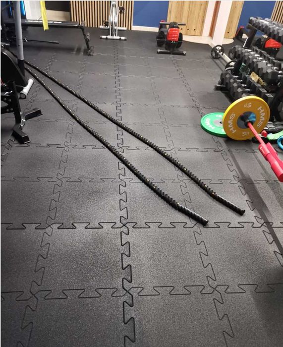 Mata gumowa PUZZLE pod sprzęt do ćwiczeń basen gruba ZESTAW 4szt WRO