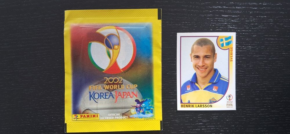Cromo futebol de Henrik Larsson(Mundial 2002)da Panini
