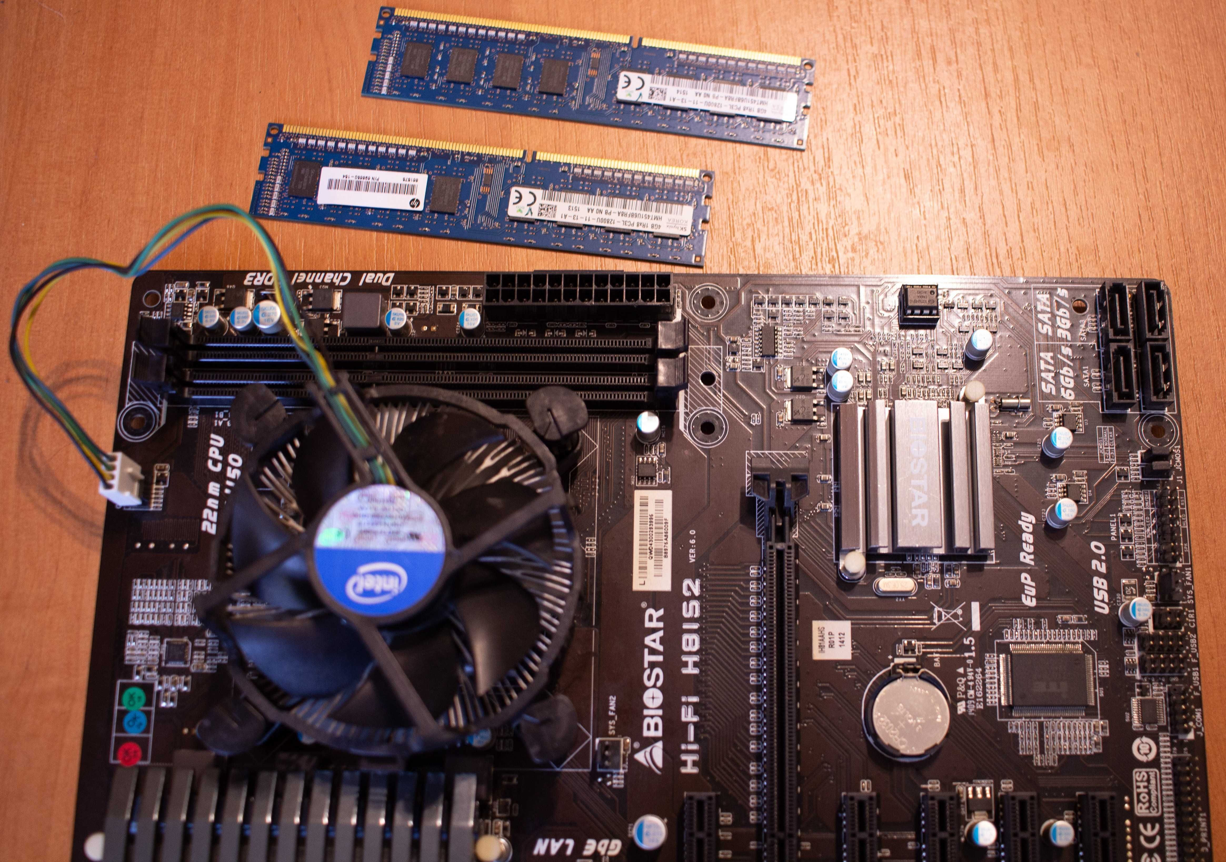 Комплект ігрова материнська плата Biostar Hi-Fi H81S2, під Xeon 1270v3