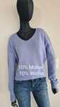 Sweter Kolor niebieski Baby blue. 10% Moher, 10% Wełna. Oversize 36 S