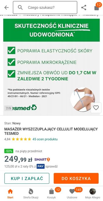 Masażer wyszczuplający cellulit