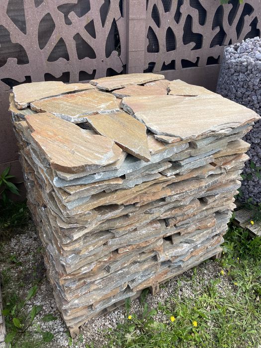 ŁUPEK NATURALNY Kamień na Taras Schody Okładzina Dzikówka Cokół