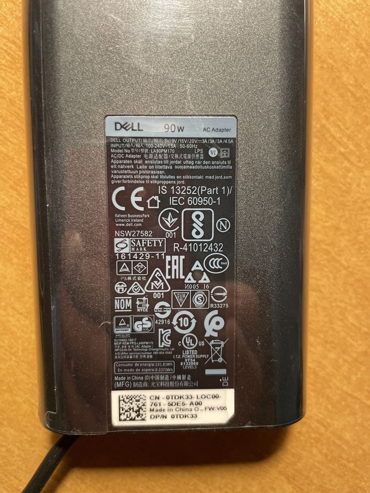 Блок Питания Ноутбука Dell XPS Latitude Venue USB Type C 65W 90W 130W