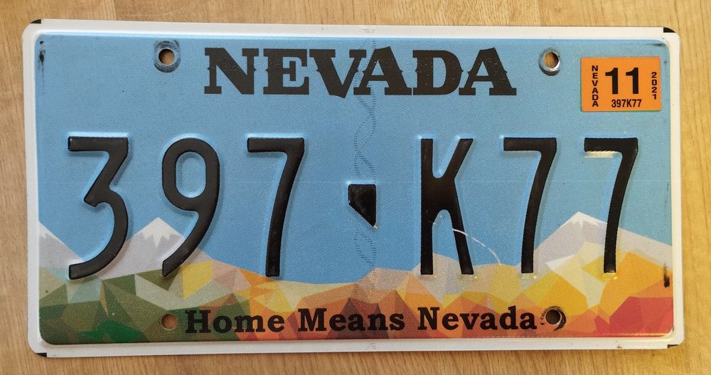 Tablica rejestracyjna USA Nevada oryginał