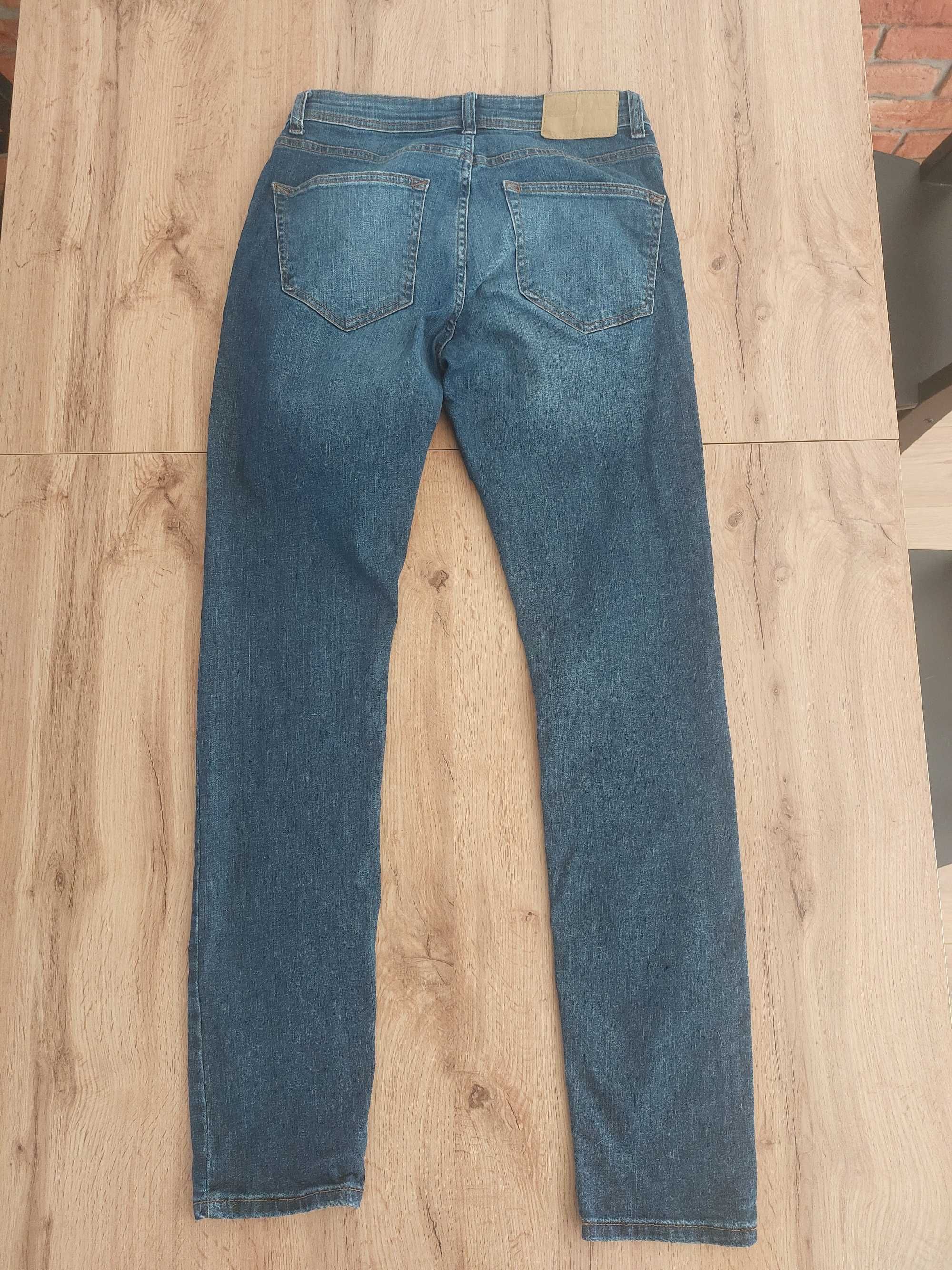 Jeansy granatowe slim W28/L32