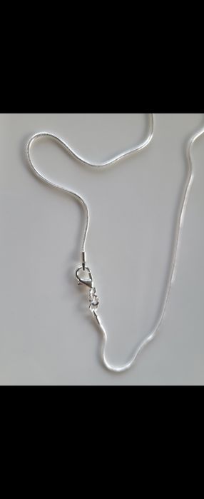 Łańcuszek zmijka 1mm 45 lub 50cm wyprzedaż