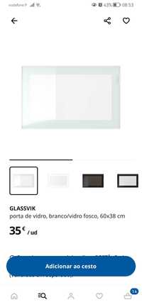 Porta Ikea bestå glassvik vidro fosco, 60x38