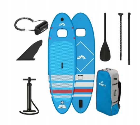 Deska SUP Nadmuchiwana Do Pływania Surfing Duża Z Pompką Torba Wiosło