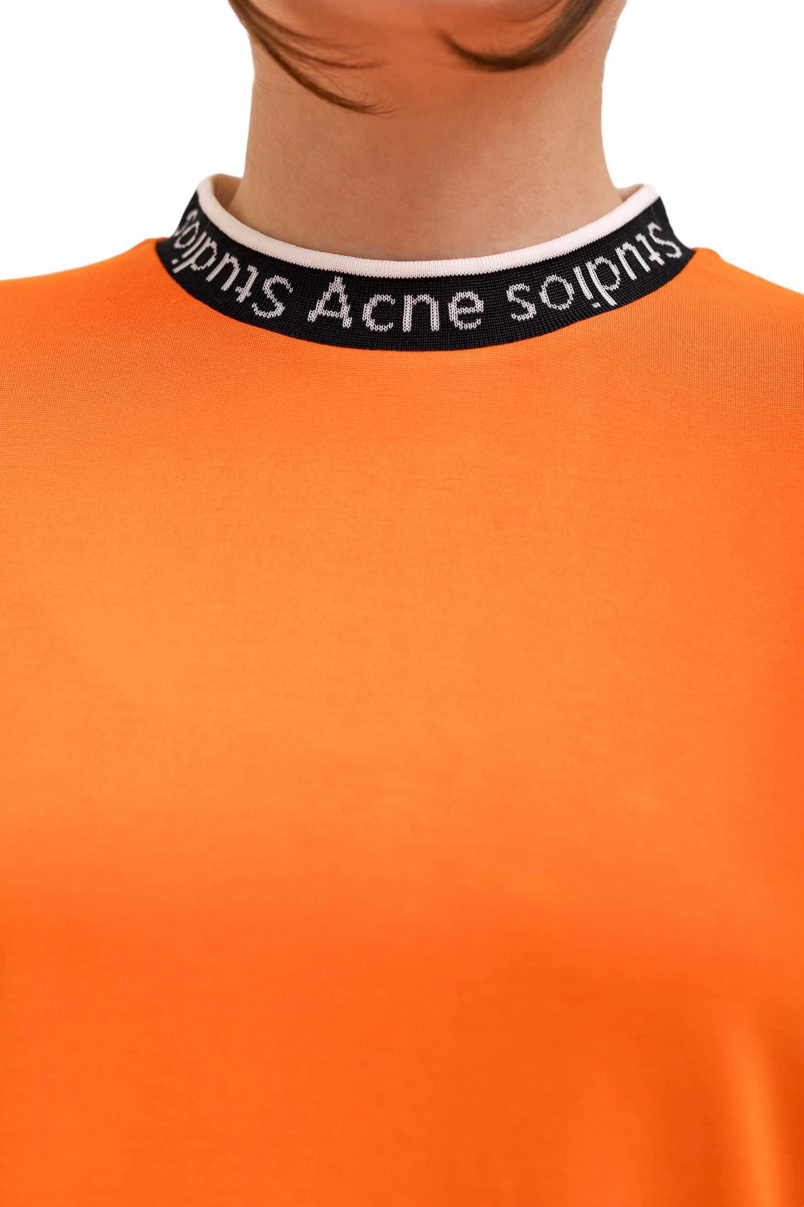 Футболка Acne Studios Extorr Logo T-Shirt Orange