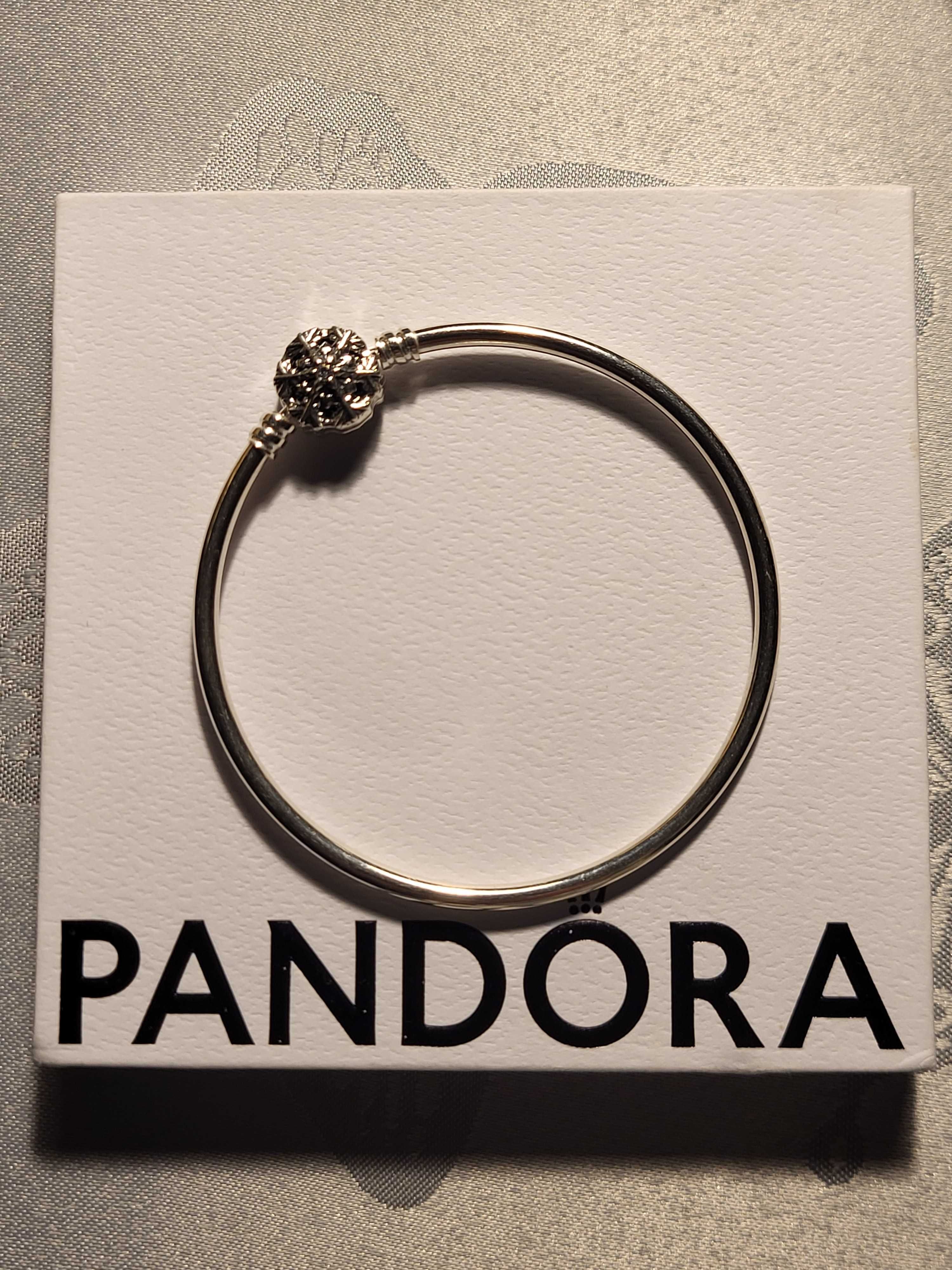 Bransoletka Pandora typu bangle 19 cm NOWA