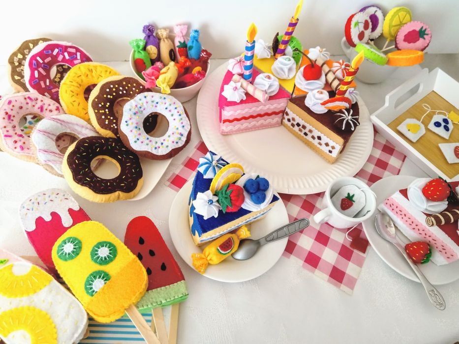 Zestaw słodyczy z filcu