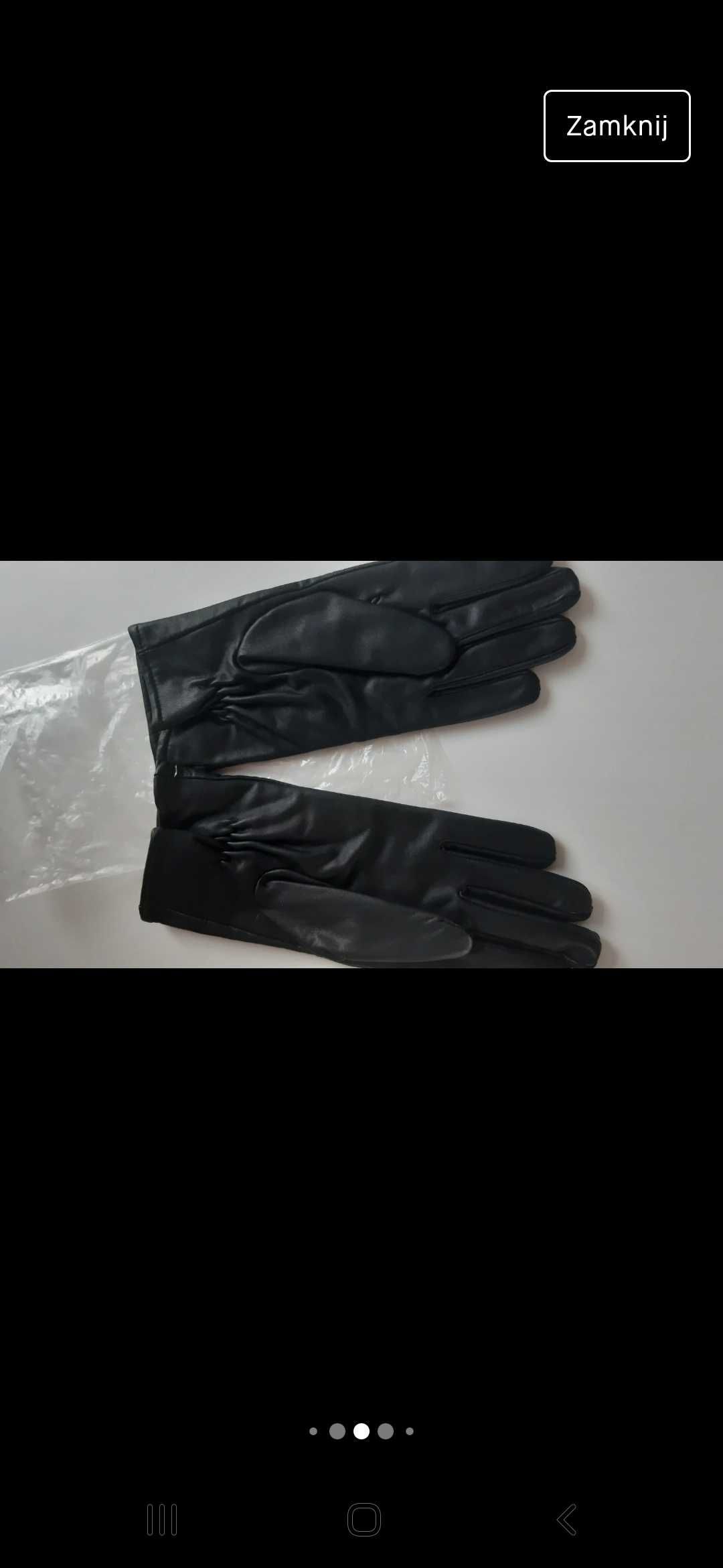 Rękawiczki skórzane męskie Farex Group-nowe