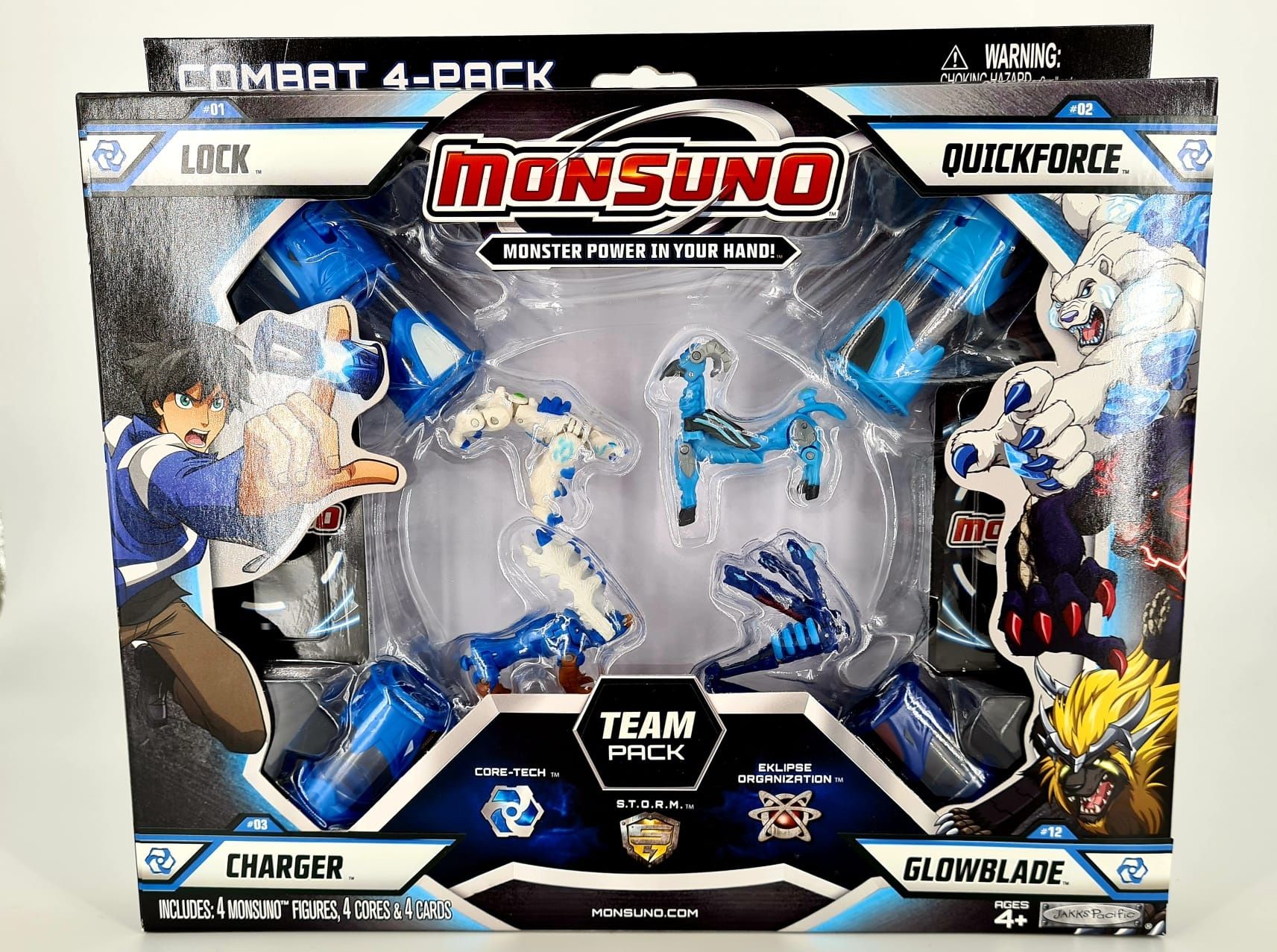 Nowy super zestaw Monsuno figurki niebieskie - zabawki