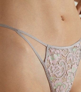 Komplet bielizny biustonosz tezenis 75C stringi S brazyliany malibu
