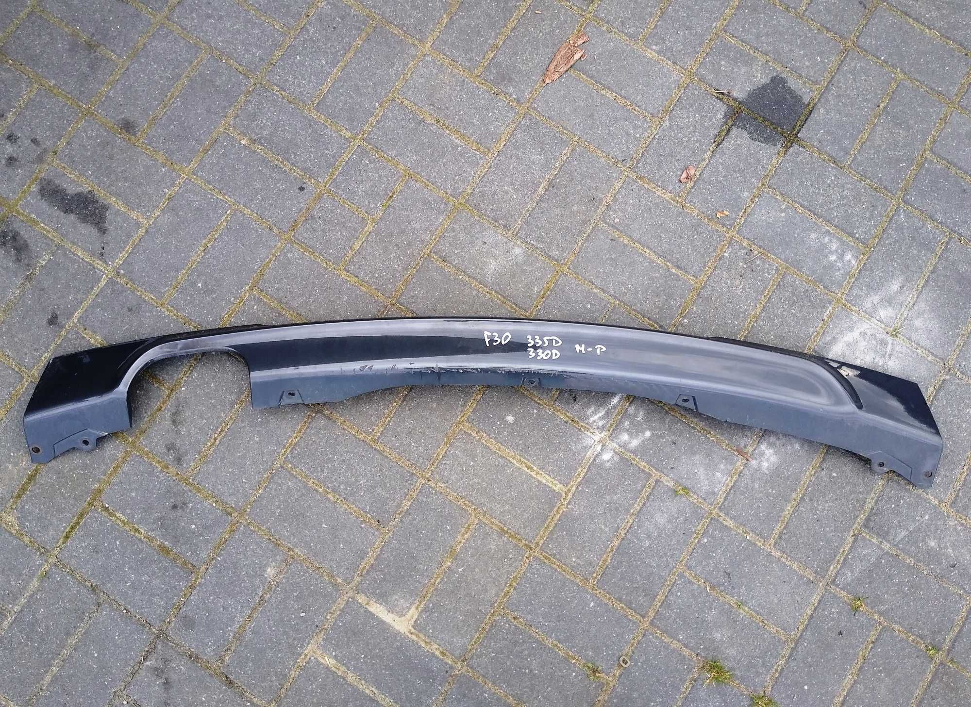 BMW F30 F31 330D 335D M PAKIET dyfuzor spoiler zderzaka tył