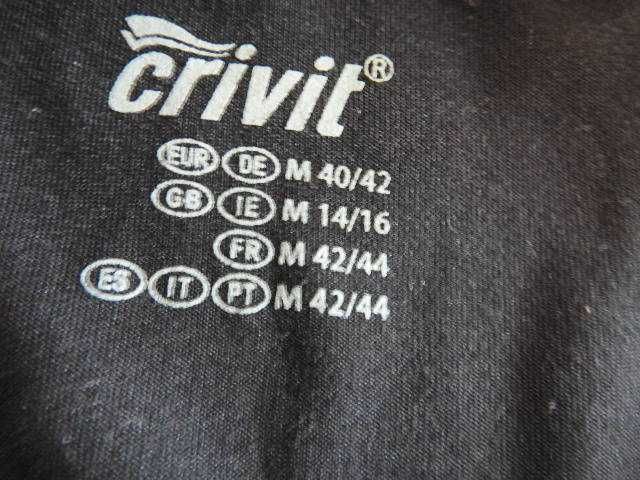 Bluza ciążowa czarna crivit na zamek M