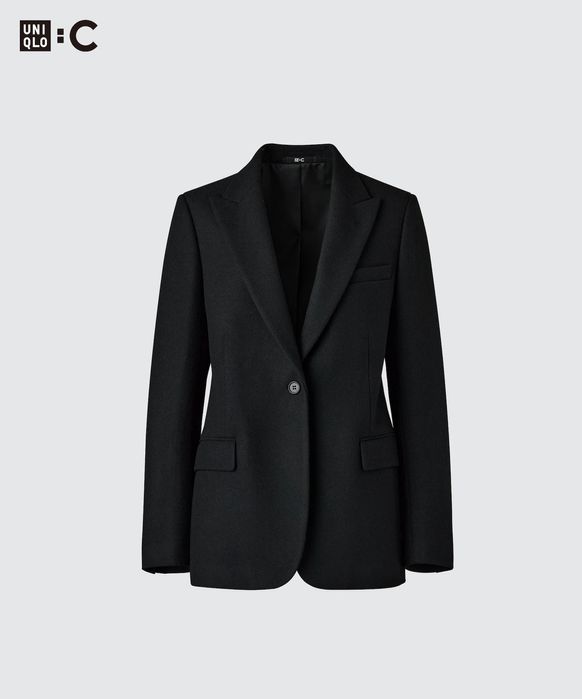 Піджак твідовий чорного кольору UNIQLO: C
