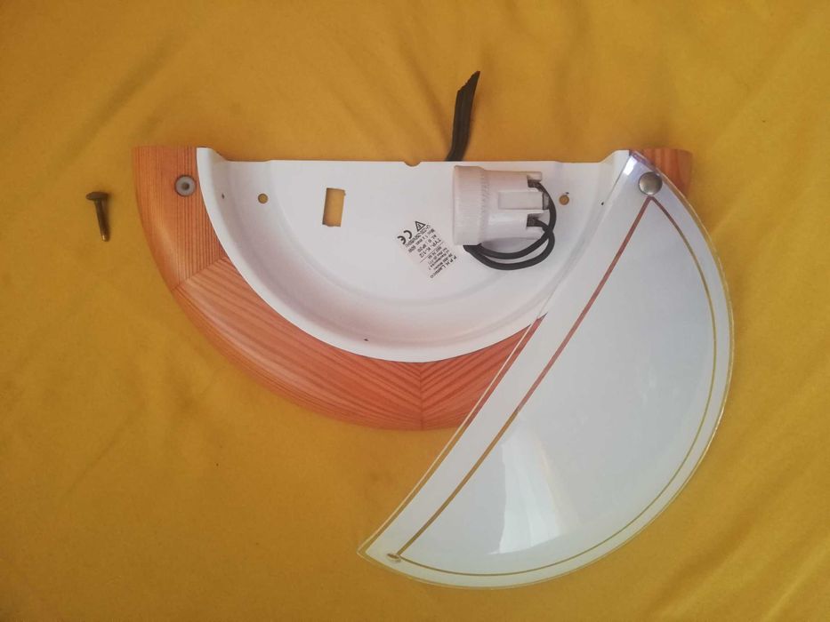 Kinkiet ścienny połówka plafon K-1/2 olcha 60W