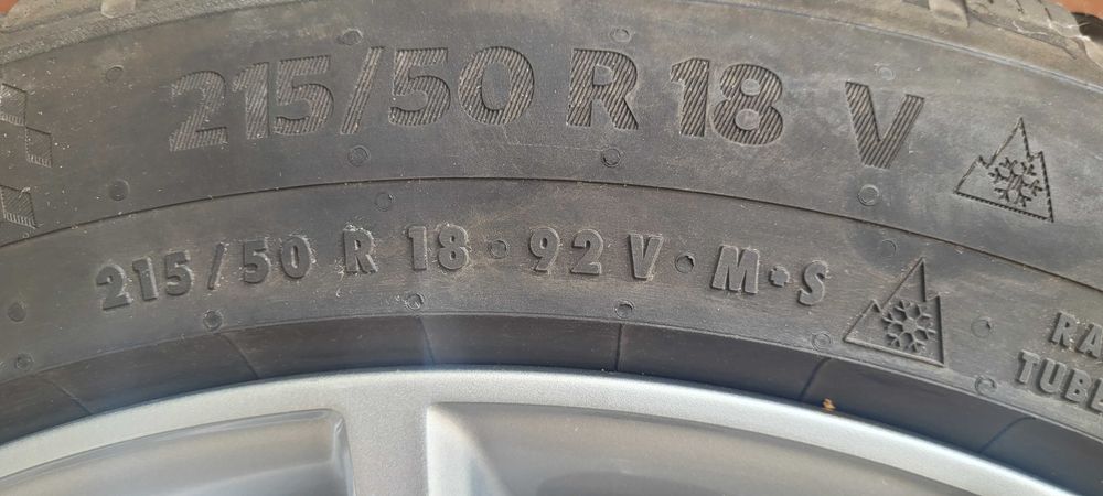 215/50 R18, 4 koła,felgi aluminiowe, opony zimowe,ToyotaYaris Cross