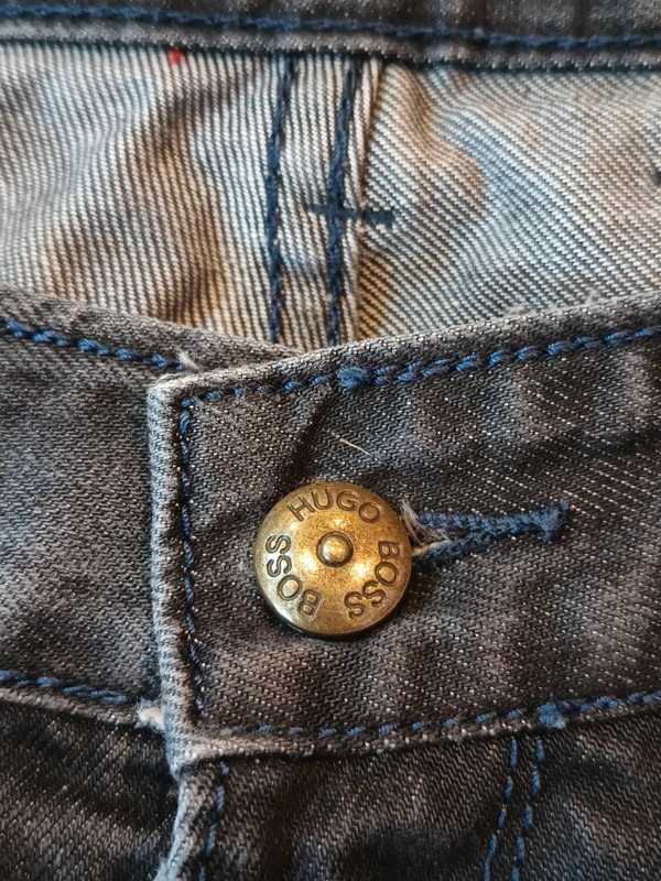 Męskie czarne jeansy HUGO BOSS, rozmiar 38