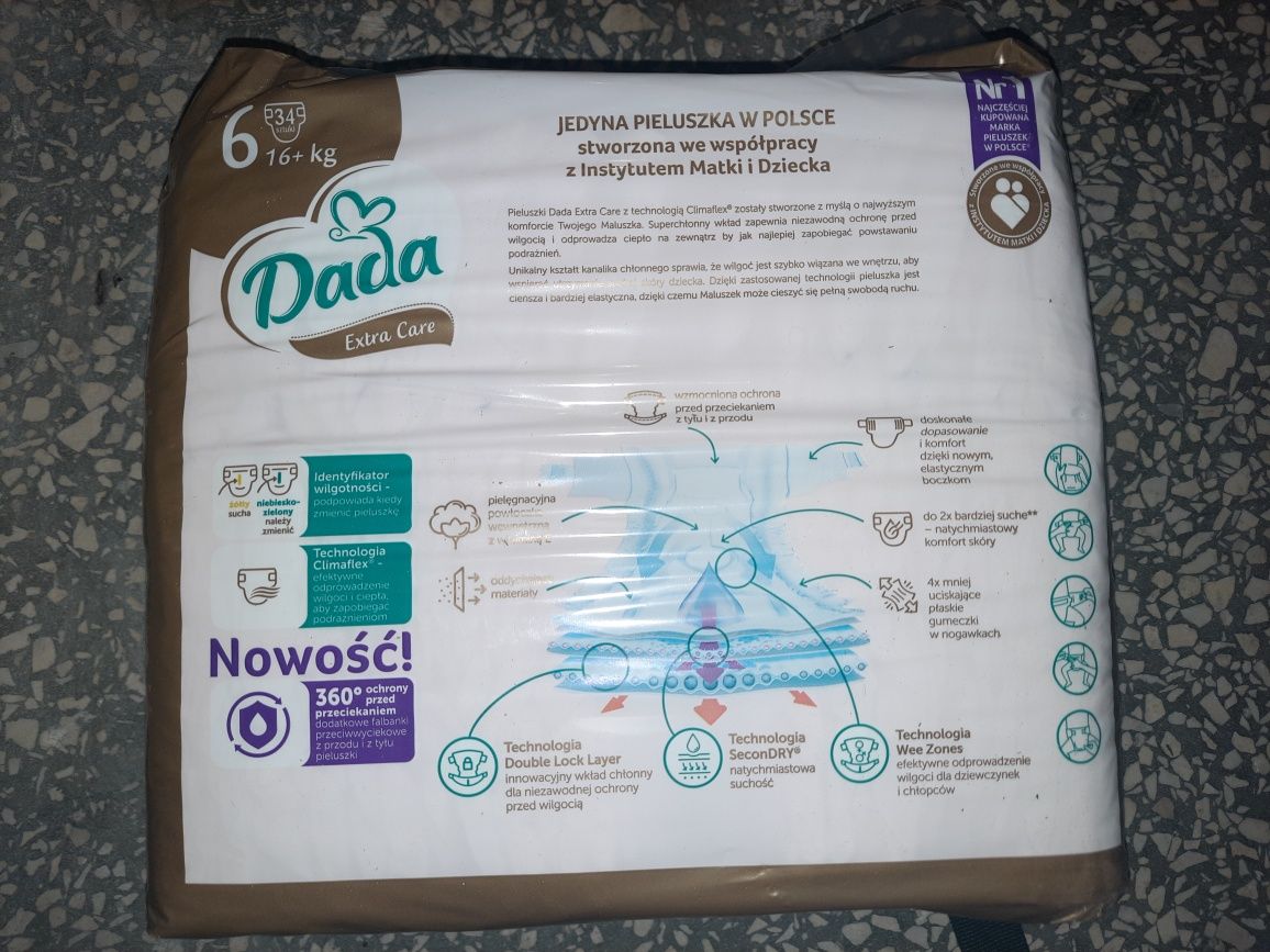 Nowe pieluchy Dada extra care 6