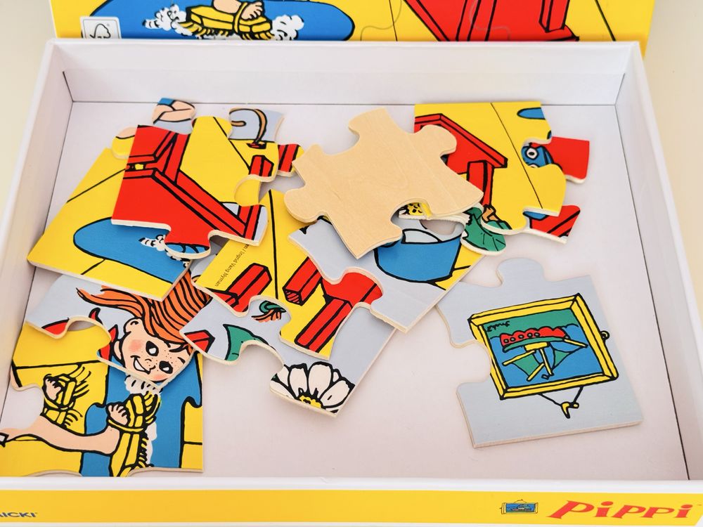 Drewniane Puzzle Pippi Langstrumpf, Pippi Pończoszanka