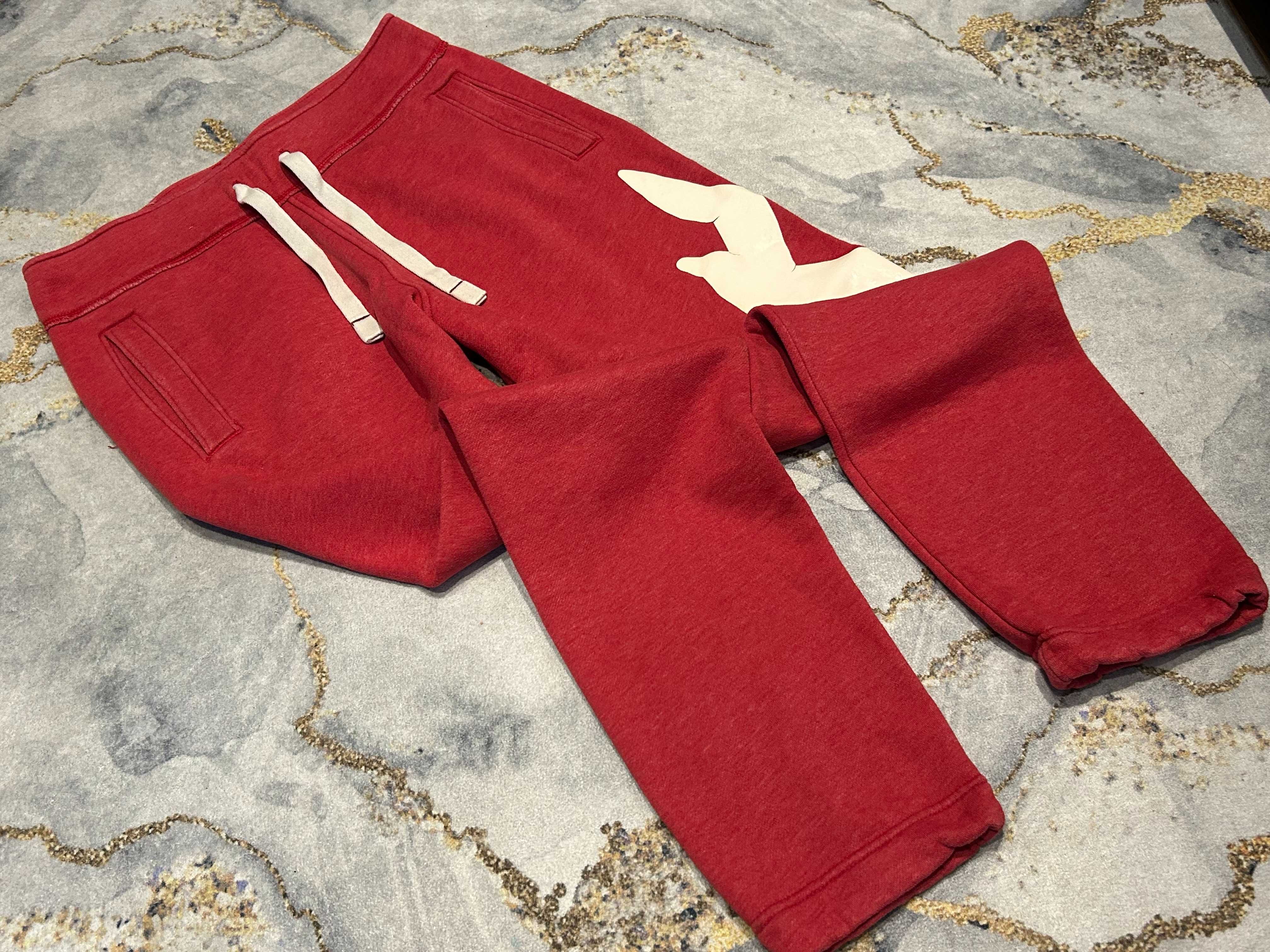Hollister _ Czerwone spodnie dresowe dresy S